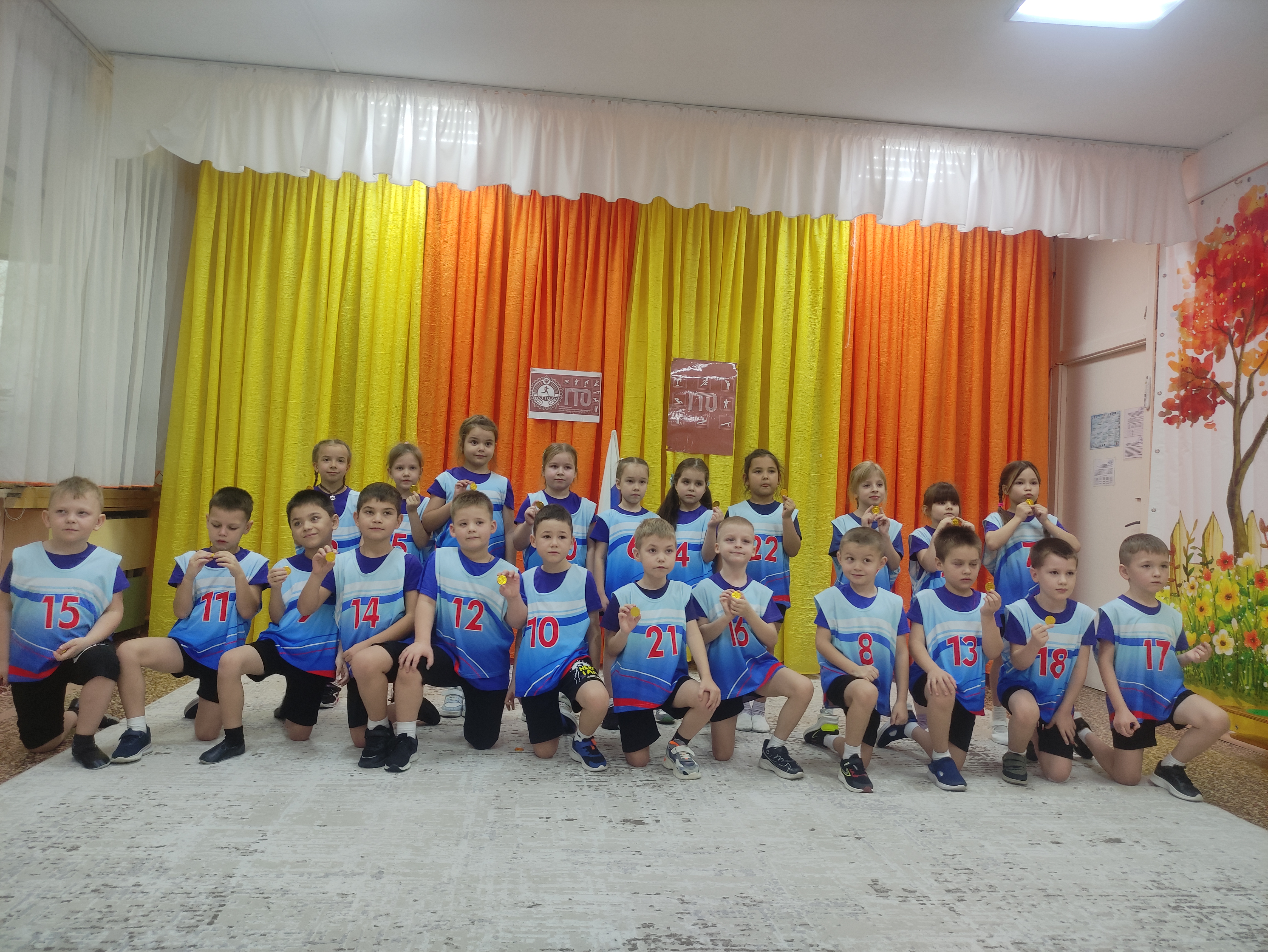 Дошколята из МДОУ детский сад "Улыбка" впервые справились с нормами ГТО фото 1
