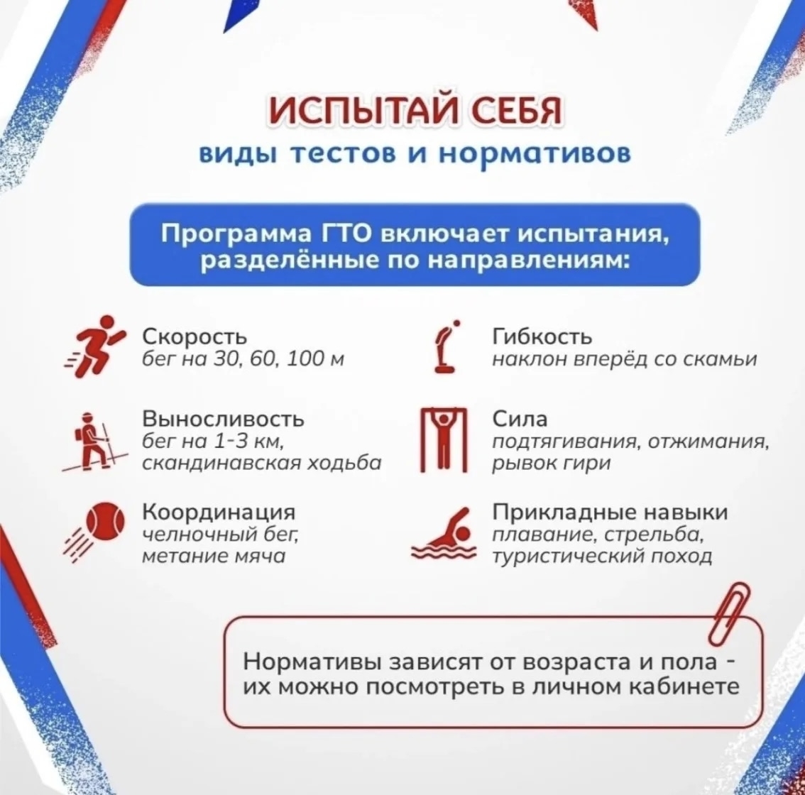 С 1 апреля и до конца 2026 года утверждена новая классификация нормативов всероссийского физкультурно-спортивного комплекса ГТО